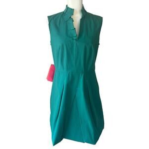 Lavia Italian made A-line Pleated Dress Size 44 -10US  NWT